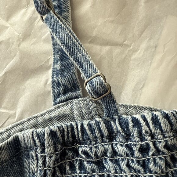 Social Tourist Denim Lace Up Cropped Corset Top Size XS‎ Womens - Picture 8 of 10